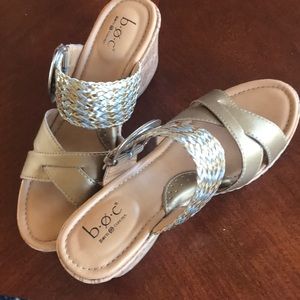 Gold color shoes New